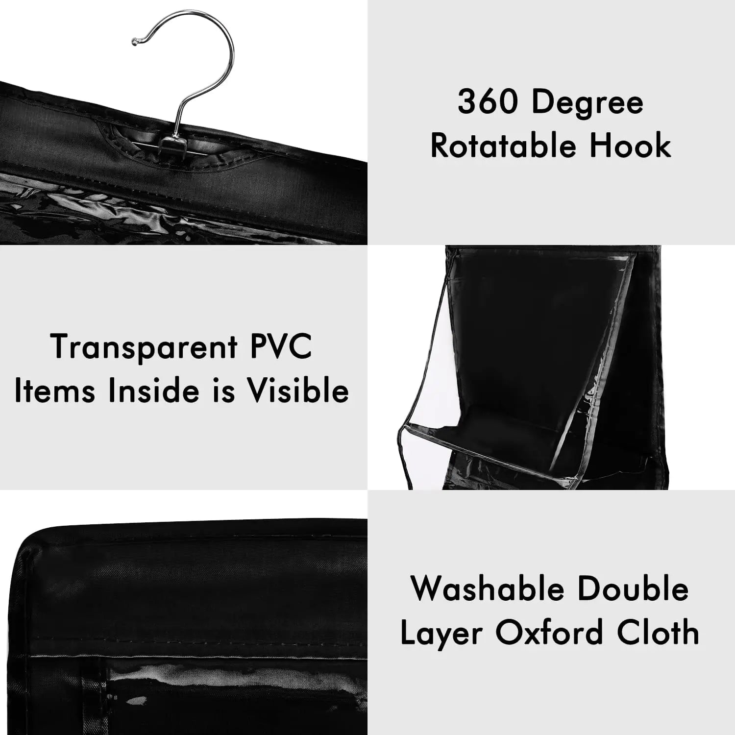 Elegance Keeper: Foldable 6-Pocket Handbag Organizer