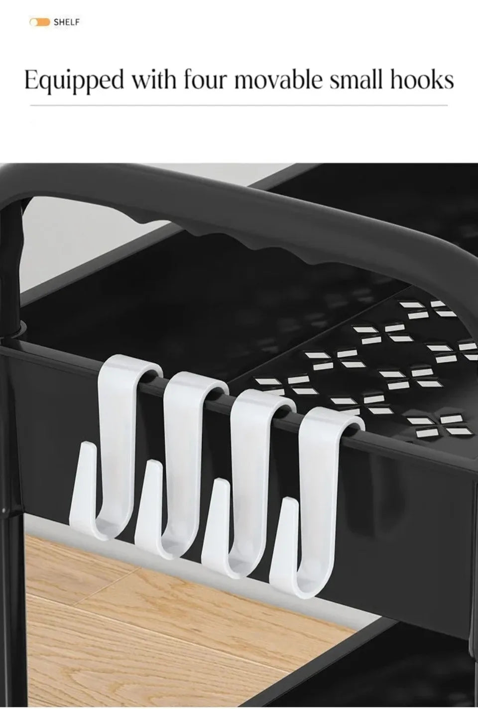 FlexiStore Mobile Storage Rack — 3/4 Tier Trolley Organizer with Wheels for Kitchen & Home