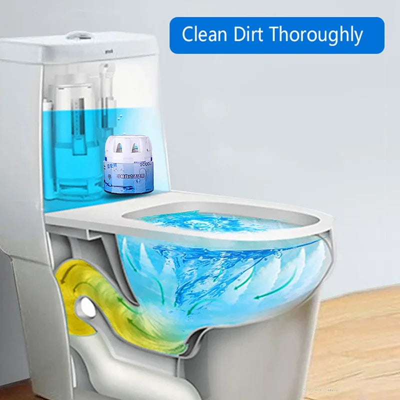 BlueWave Automatic Toilet Bowl Cleaner — Blue Bubble Deodorizing Tablets