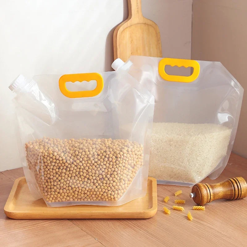 FreshGuard Reusable Storage Bags — Moisture-Proof & Insect-Proof Grain Packaging (5PCS Set)