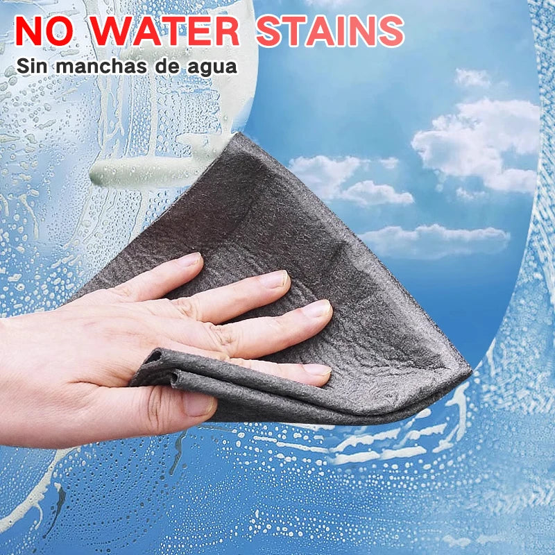 MagicShine Thickened Microfiber Cleaning Cloths — Lint-Free Glass & Surface Clean Towels
