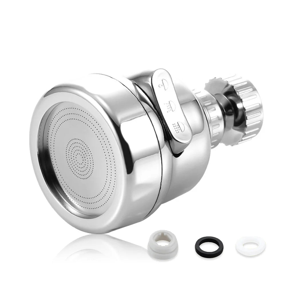 HydroFlex 360° Swivel Faucet Aerator — Dual Mode Water-Saving Nozzle