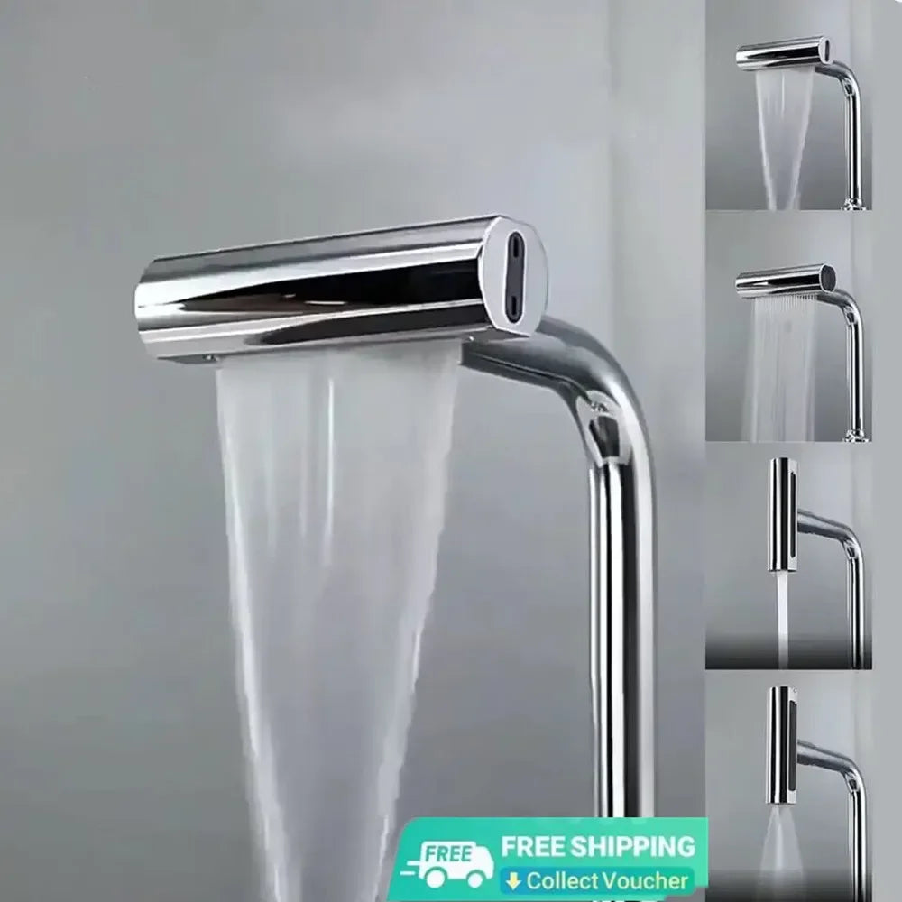 AquaFlex 4-in-1 Kitchen Faucet – Universal Swivel with 360° Rotation