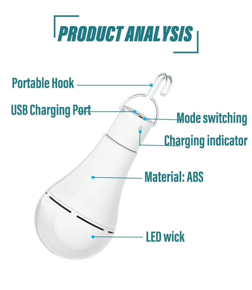 SunGlow Portable LED Solar Lamp — Waterproof Hanging Light for Outdoors