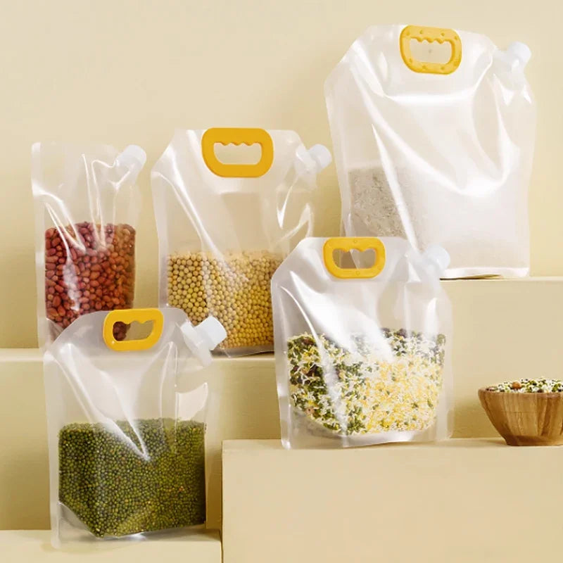 FreshGuard Reusable Storage Bags — Moisture-Proof & Insect-Proof Grain Packaging (5PCS Set)
