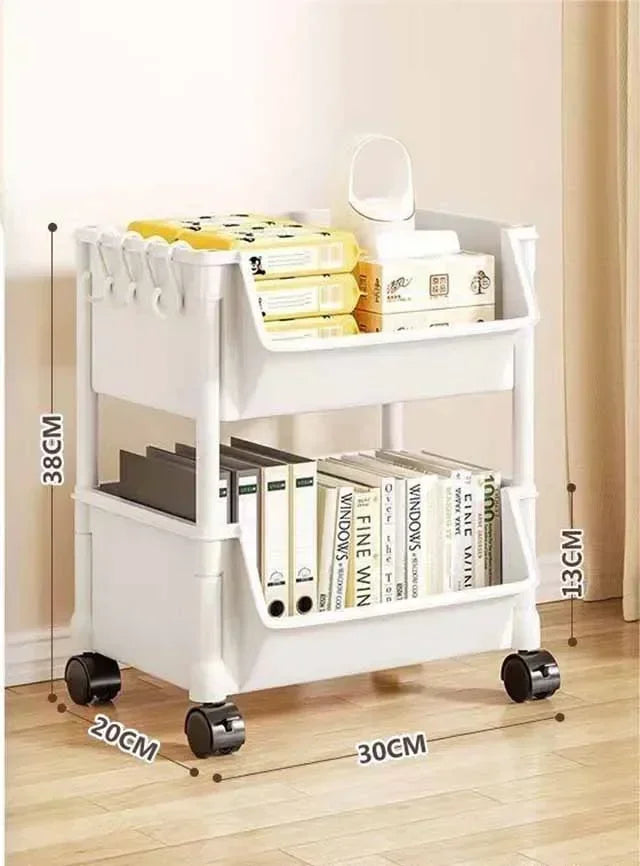 SlimSpace Trolley Storage Rack — Narrow Slit Organizer for Kitchen, Bathroom & Living Room