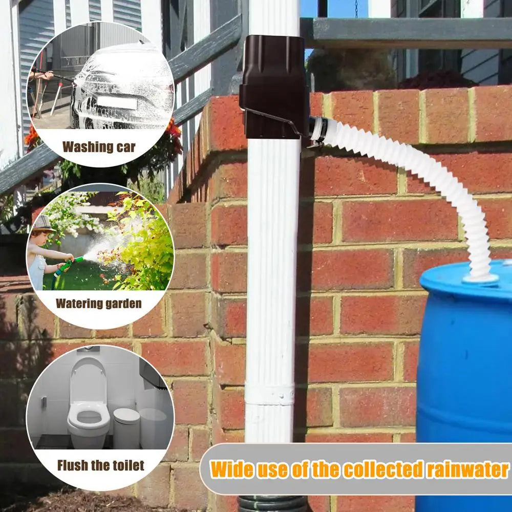 AquaHarvest Rainwater Collection Kit – Easy Install Diverter System with Filtration