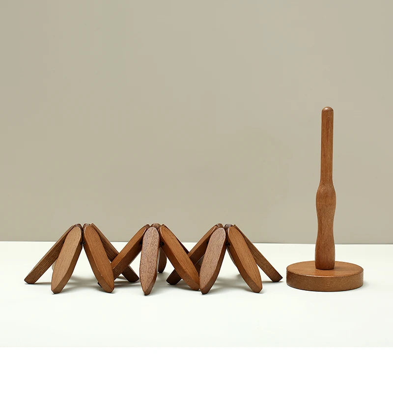 Tree Design Wooden Trivet Set