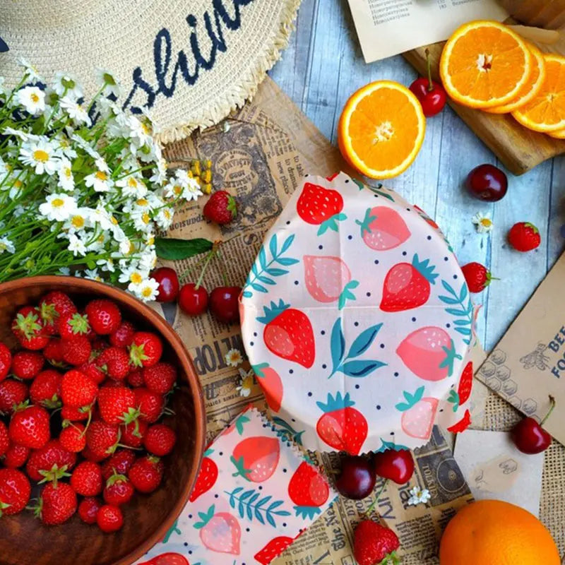 GreenSeal Reusable Beeswax Food Wraps — Organic & Eco-Friendly Food Storage Cloth