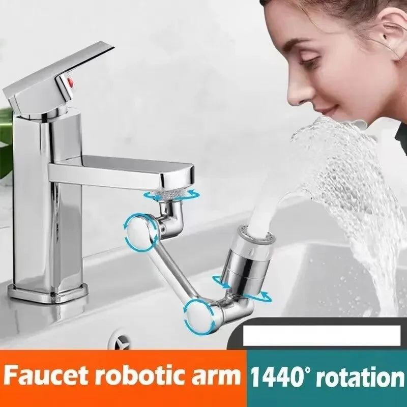 SpinFlow 1080° Universal Faucet Sprayer – Rotating Aerator Extender