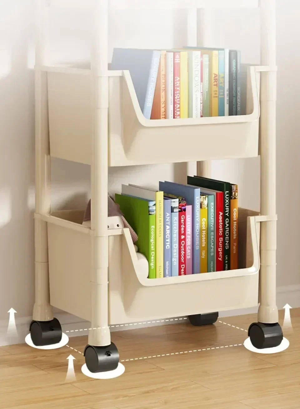 SlimSpace Trolley Storage Rack — Narrow Slit Organizer for Kitchen, Bathroom & Living Room