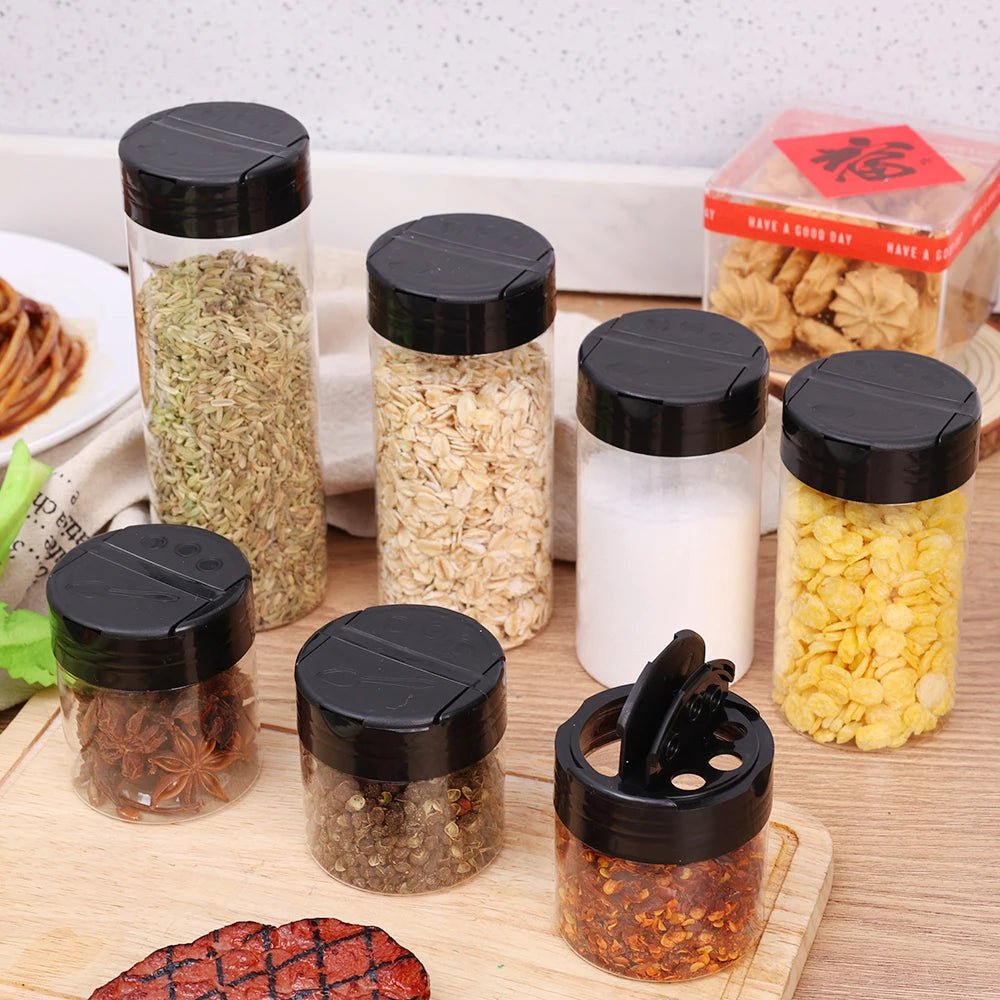 SpiceClear 24-Piece Seasoning Jar Set — Reusable Transparent Spice Containers for Kitchen