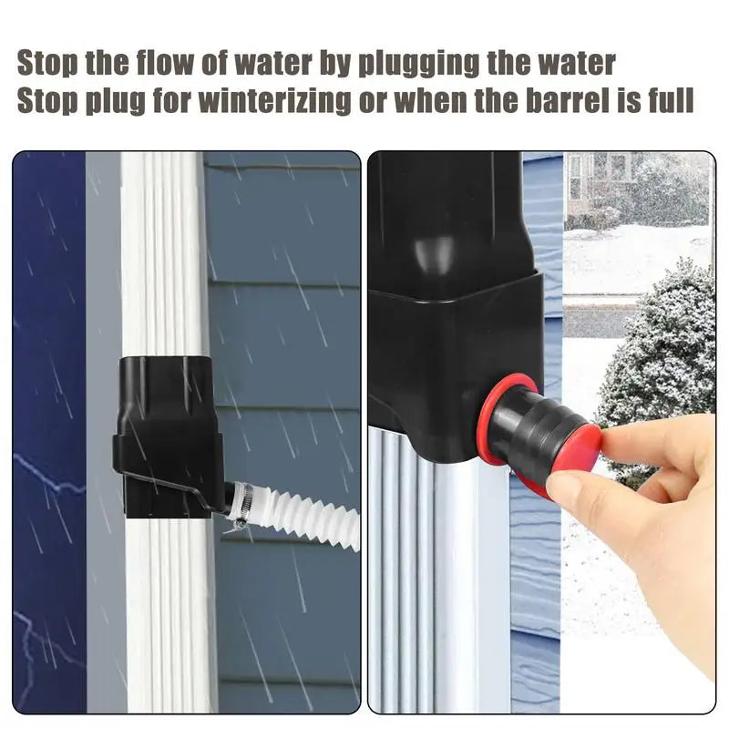 AquaHarvest Rainwater Collection Kit – Easy Install Diverter System with Filtration