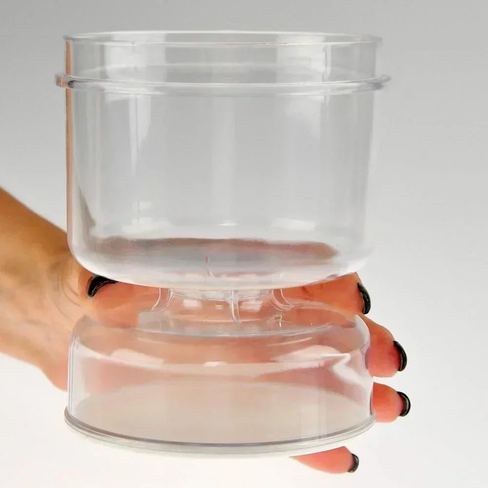 FreshSeal Pickle Jar — Hourglass Design with Flip Container & Strainer
