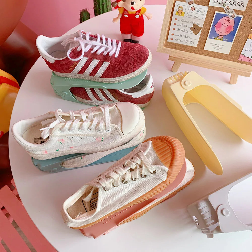 Adjustable 6-Piece Shoe Organizer Rack