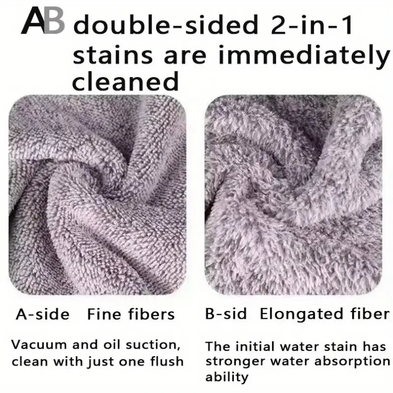 UltraSoft Microfiber Kitchen Towels — Absorbent & Stain-Removing Cleaning Cloth Set (5/10/20 PCS)