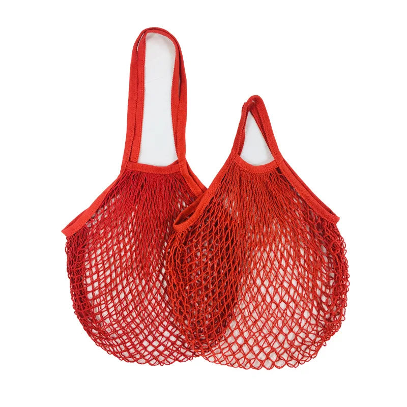 EcoCarry Reusable Cotton Mesh Tote Bags — Organic Washable Grocery Bags for Fruits & Vegetables
