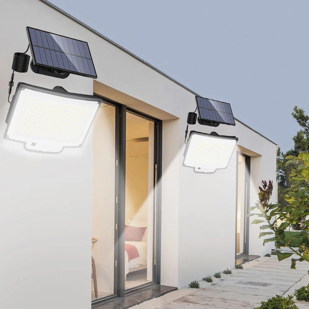 LumaGuard Solar Wall Light — 328/348 LED Super Bright Motion Sensor
