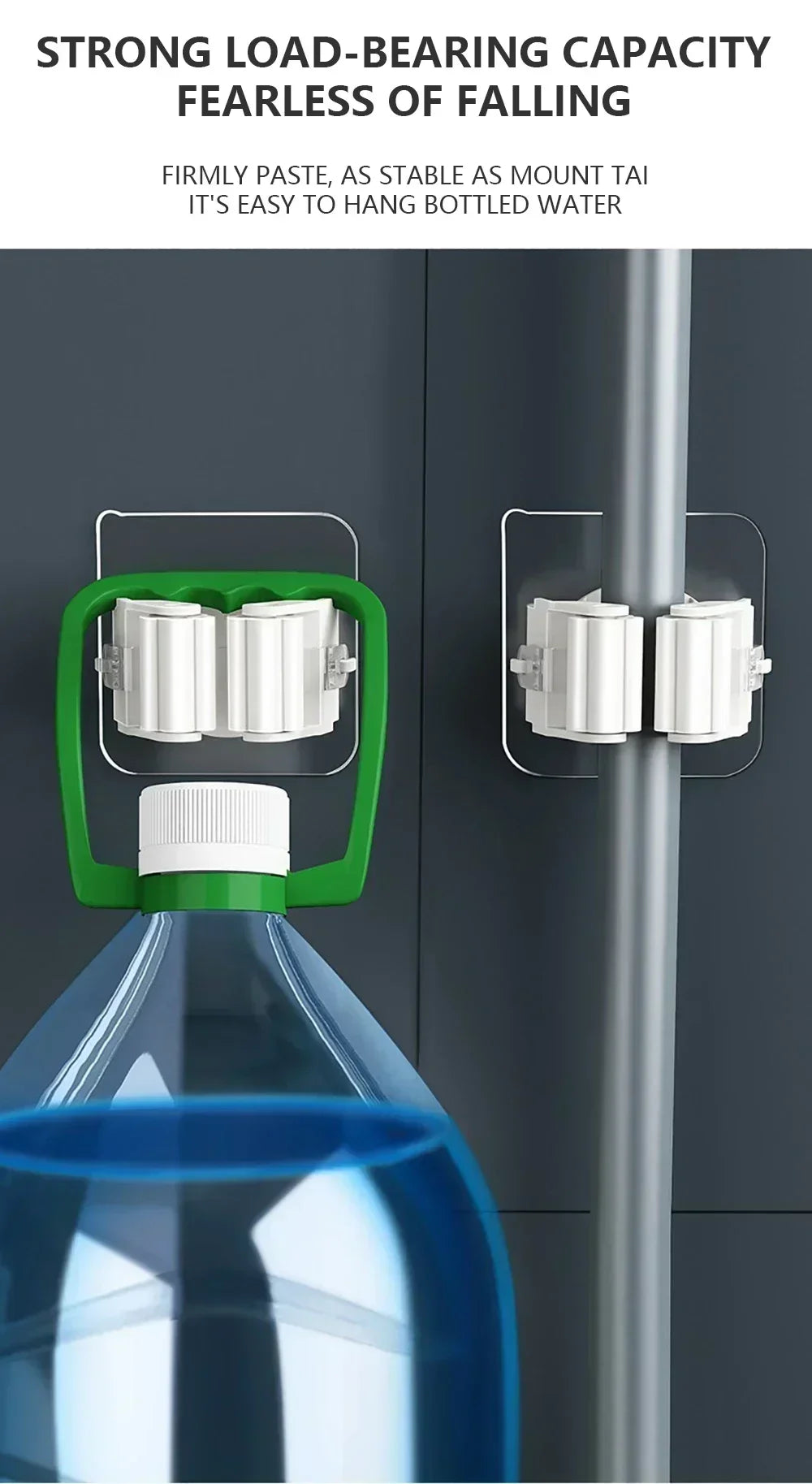 Wall-Mounted Mop and Broom Organizer