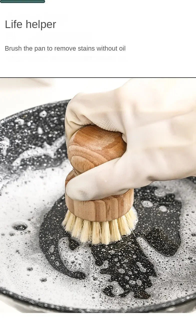 EcoScrub Wooden Dish Brush Set — Natural Sisal & Coconut Bristles