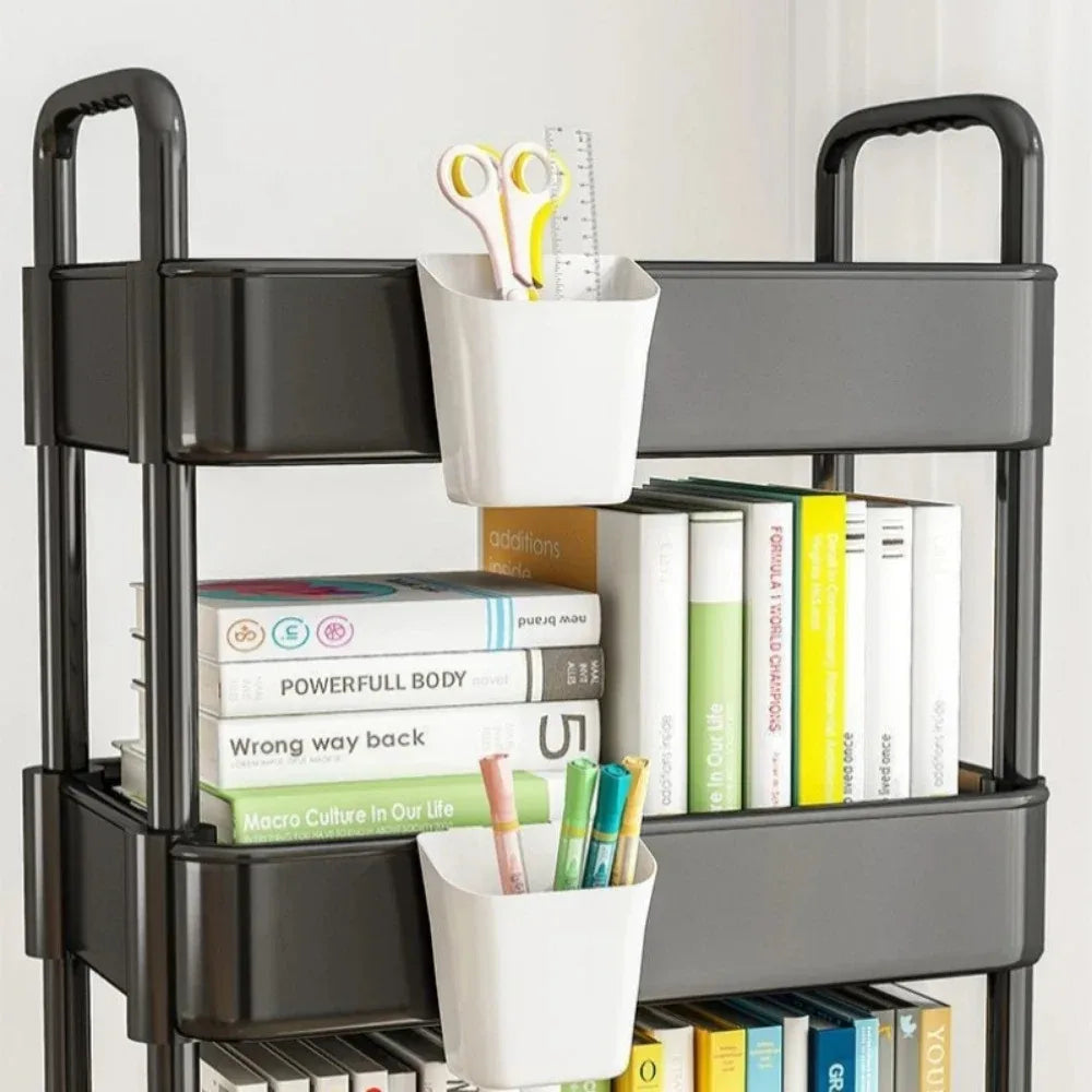 FlexiStore Mobile Storage Rack — 3/4 Tier Trolley Organizer with Wheels for Kitchen & Home