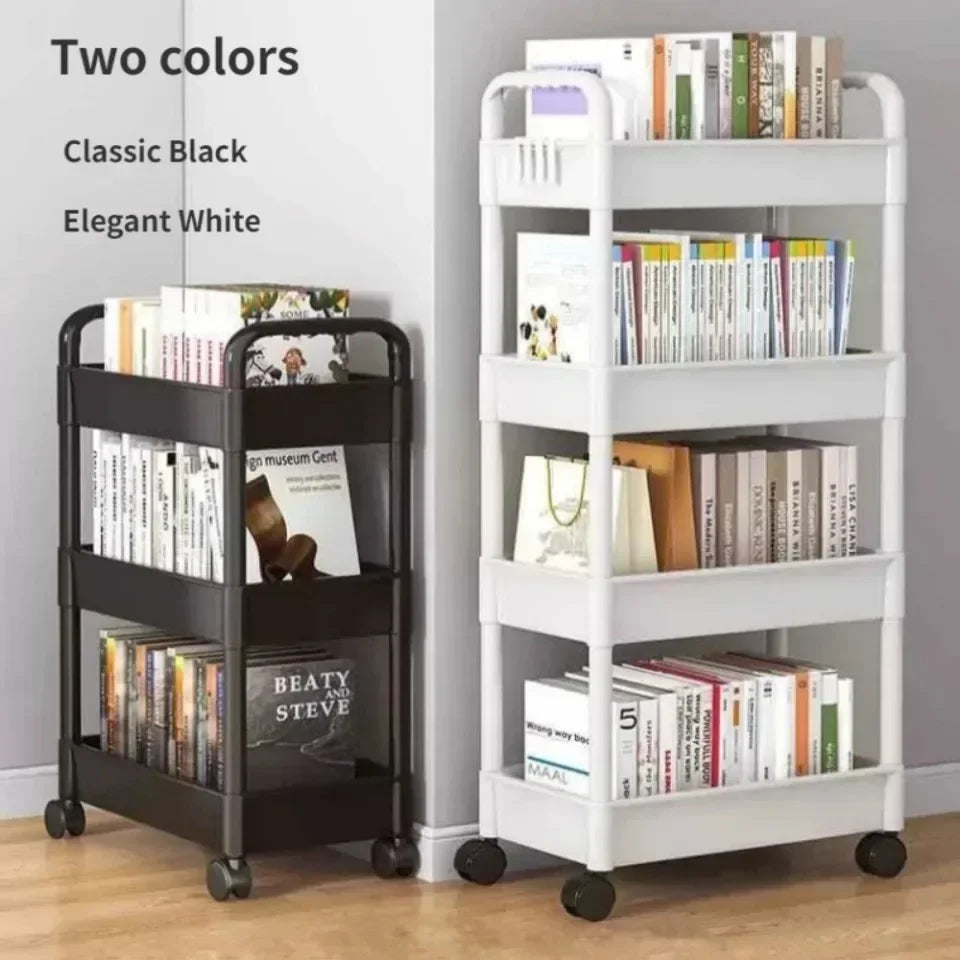 FlexiStore Mobile Storage Rack — 3/4 Tier Trolley Organizer with Wheels for Kitchen & Home