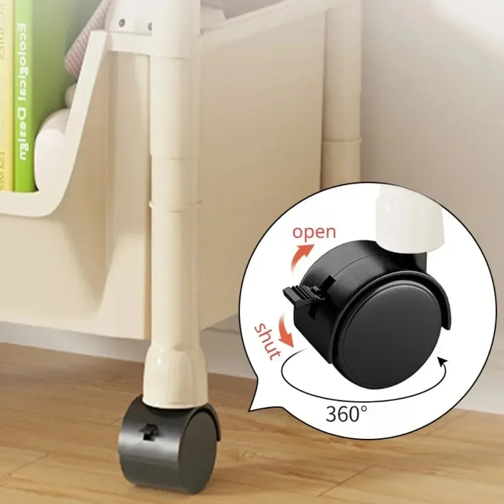 SlimSpace Trolley Storage Rack — Narrow Slit Organizer for Kitchen, Bathroom & Living Room