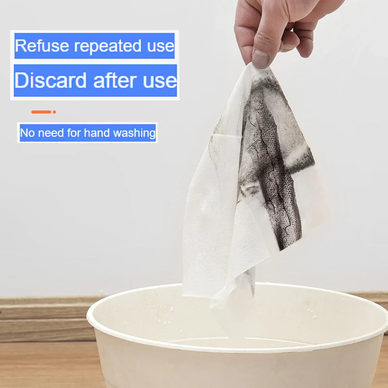DustTrap Electrostatic Mop Cloths — Disposable Replacement Pads for Pet Hair & Dust (100PCS)