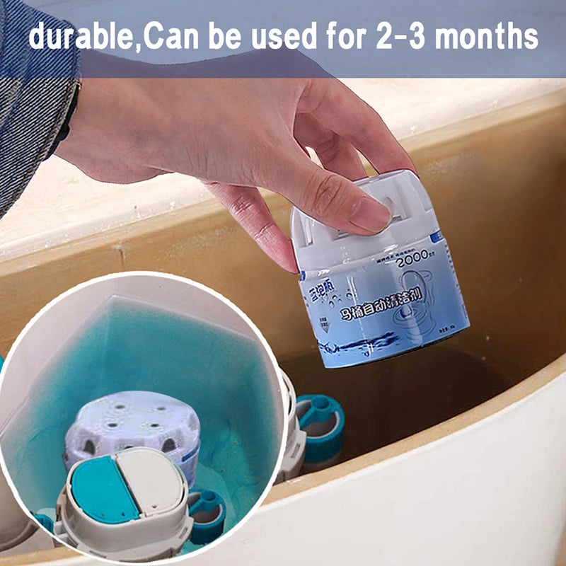 BlueWave Automatic Toilet Bowl Cleaner — Blue Bubble Deodorizing Tablets