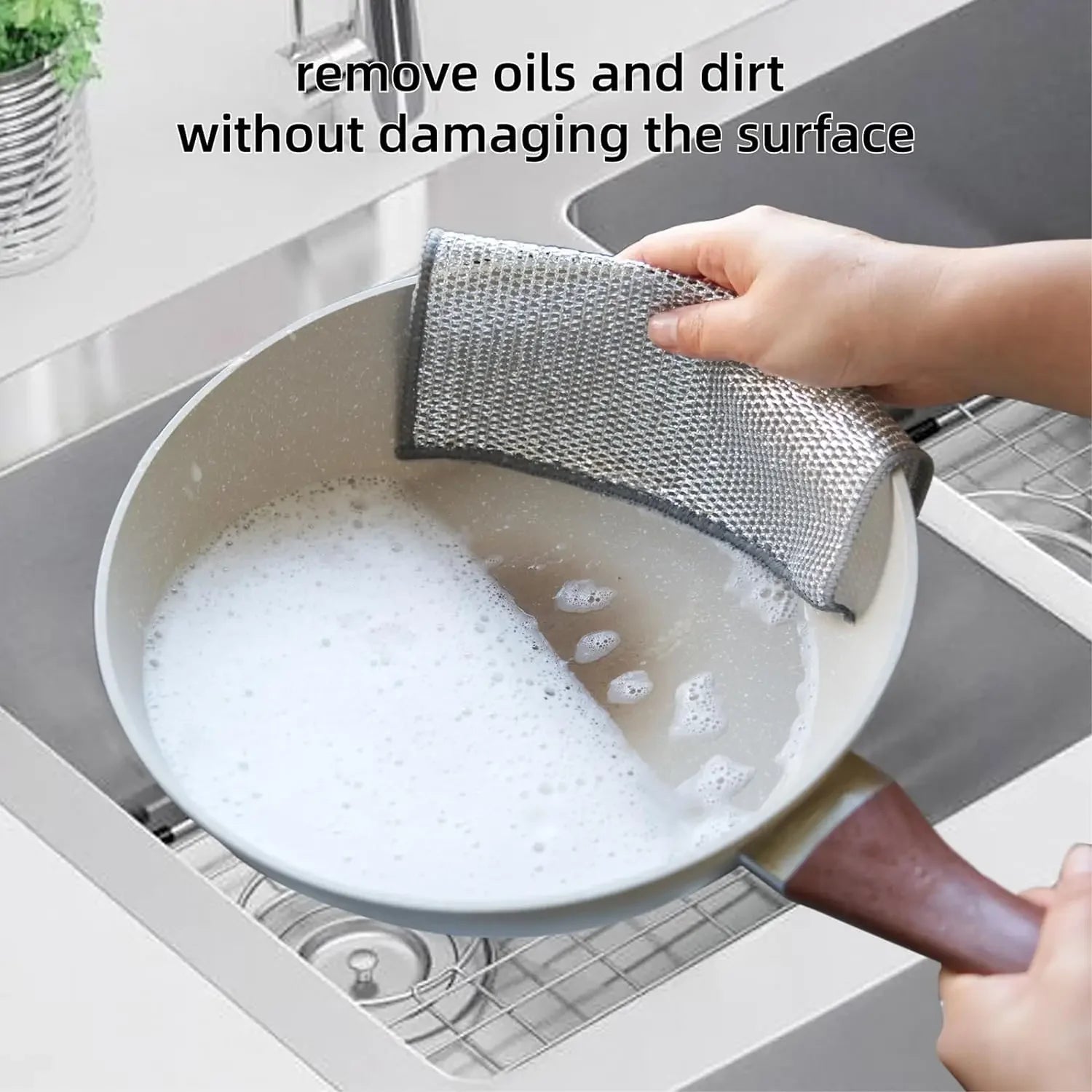 SteelShine Magic Wire Cleaning Cloths — Double-Sided Thickened Metal Scrubber for Dishes & Pots
