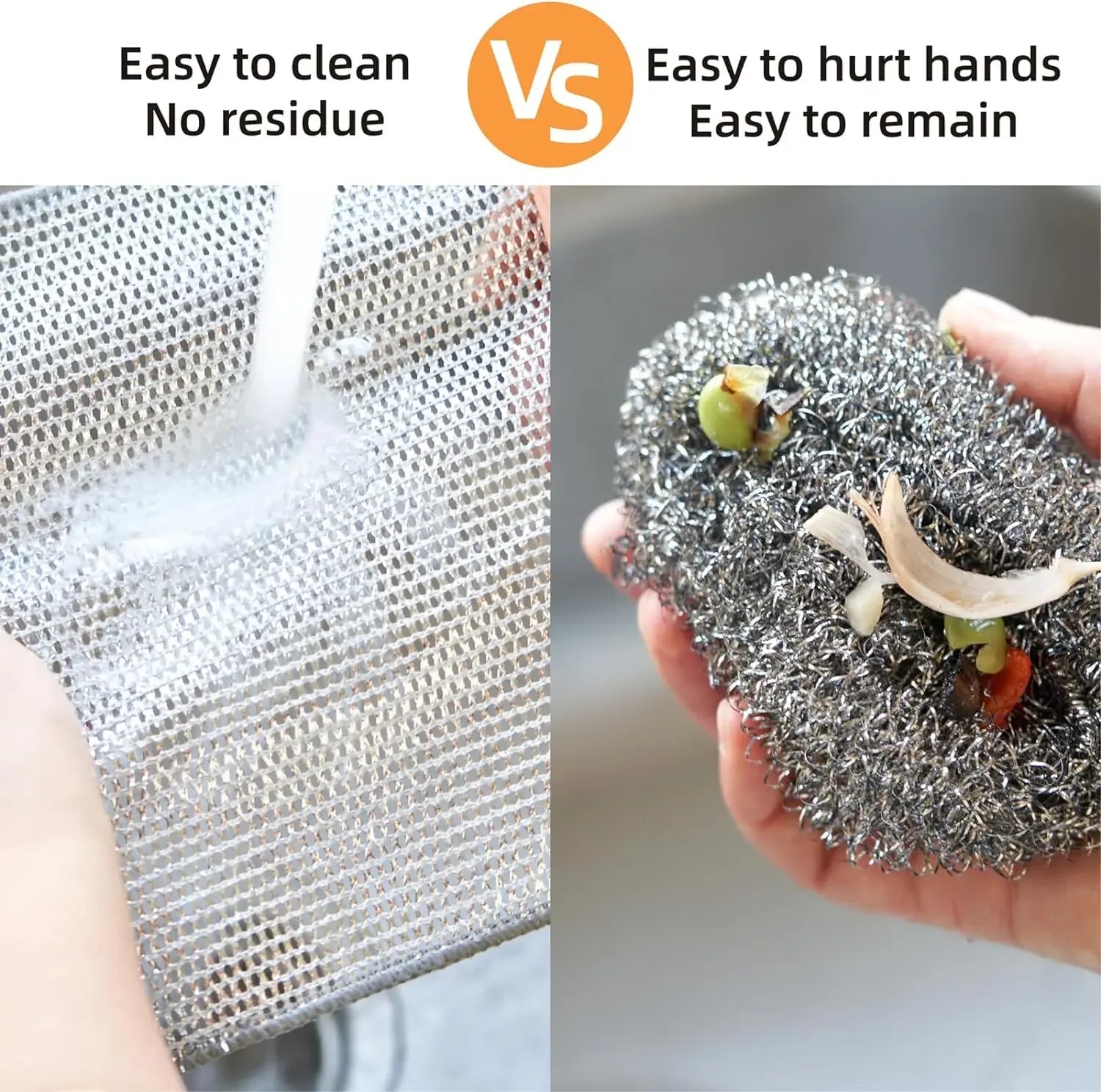SteelShine Magic Wire Cleaning Cloths — Double-Sided Thickened Metal Scrubber for Dishes & Pots