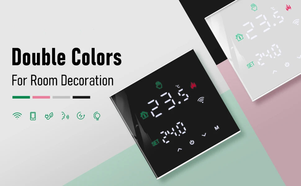 ThermoSmart WiFi Thermostat — Smart Temperature Controller for Electric Heating & Gas Boilers