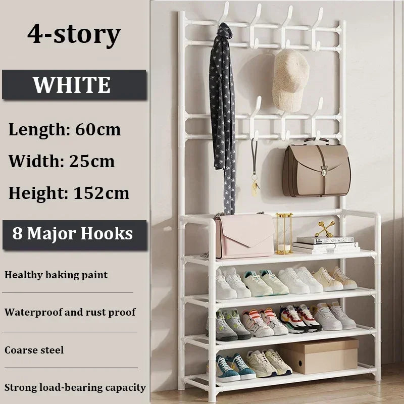 Multi-Layer Shoe and Clothes Storage Rack