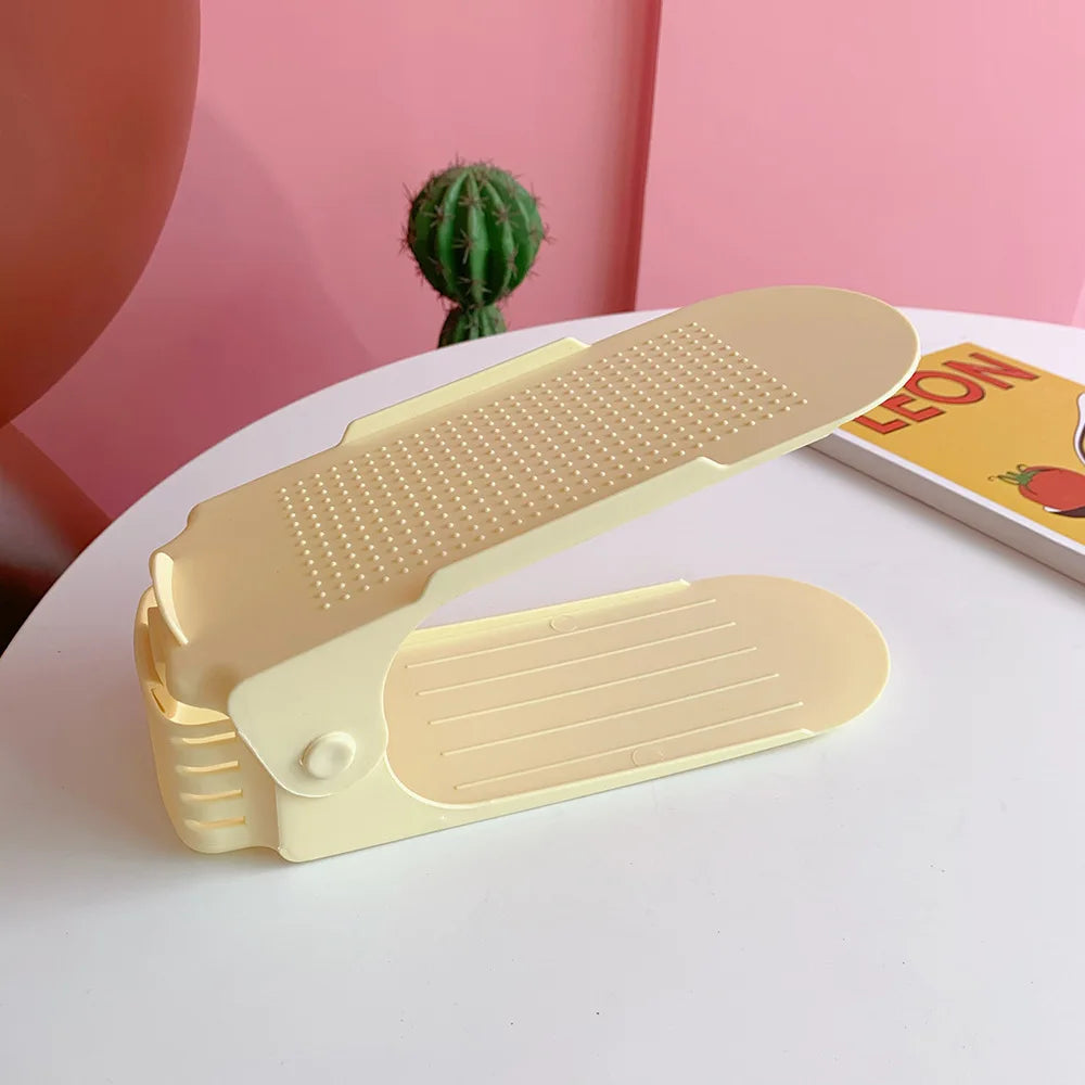Adjustable 6-Piece Shoe Organizer Rack
