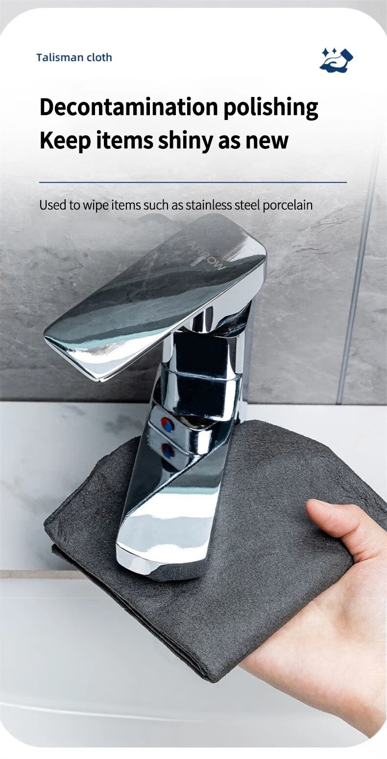 MagicShine Thickened Microfiber Cleaning Cloths — Lint-Free Glass & Surface Clean Towels
