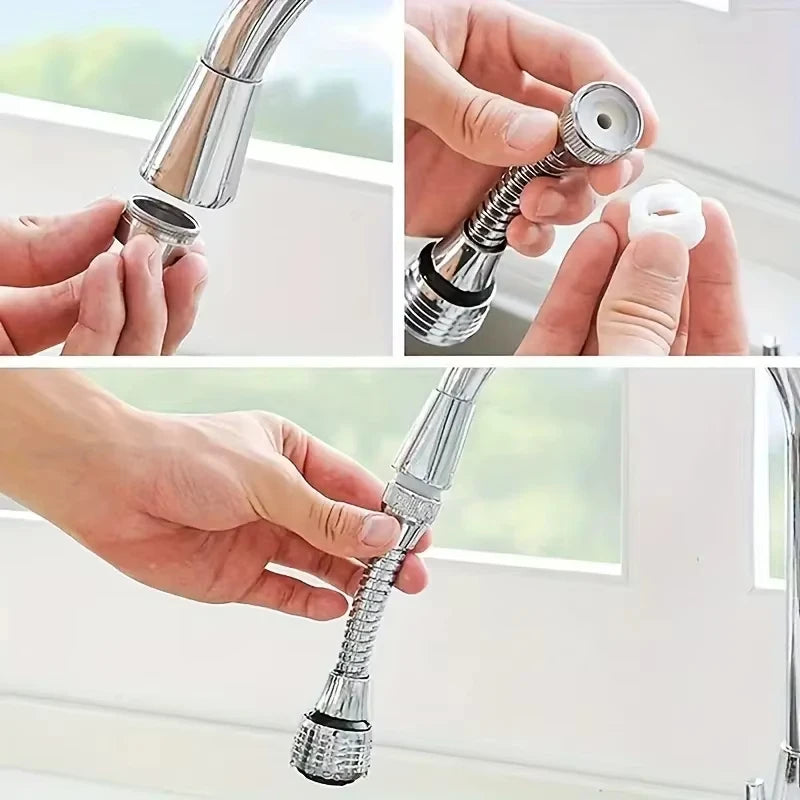AquaShield 360° Anti-Splash Faucet Head — Water-Saving Bubbler Nozzle
