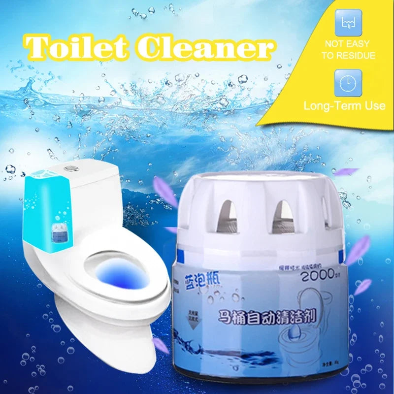 BlueWave Automatic Toilet Bowl Cleaner — Blue Bubble Deodorizing Tablets
