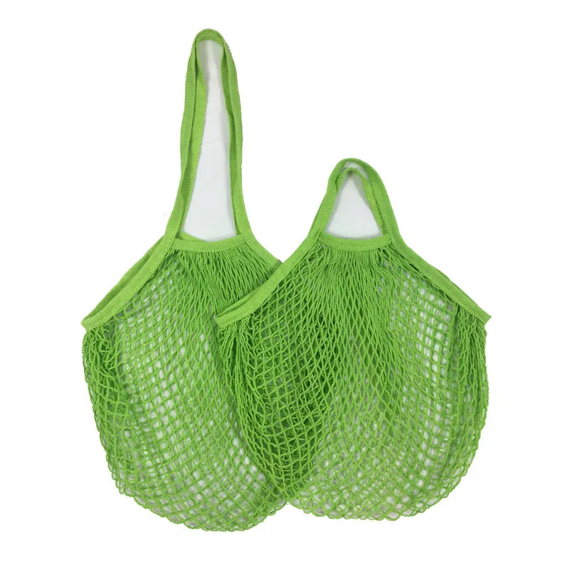 EcoCarry Reusable Cotton Mesh Tote Bags — Organic Washable Grocery Bags for Fruits & Vegetables