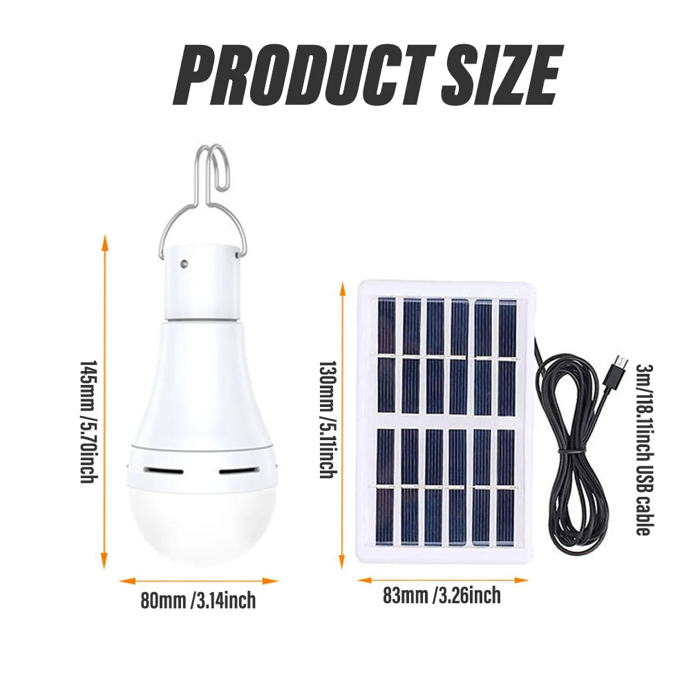 SunGlow Portable LED Solar Lamp — Waterproof Hanging Light for Outdoors