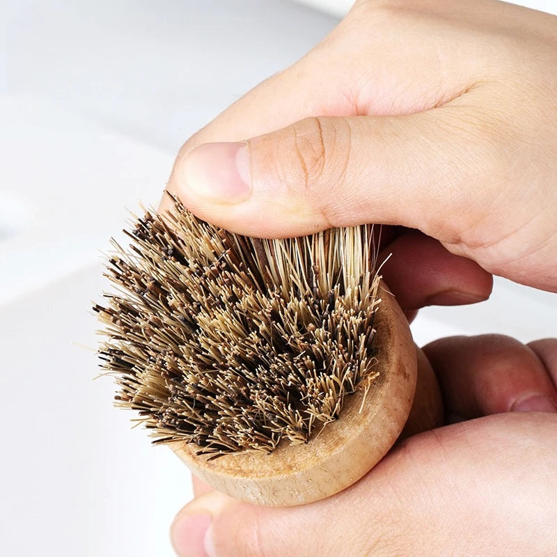 EcoScrub Wooden Dish Brush Set — Natural Sisal & Coconut Bristles