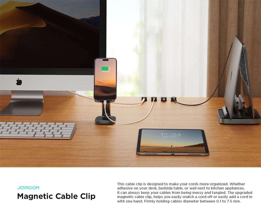 Joyroom Magnetic Cable Organizer Clips