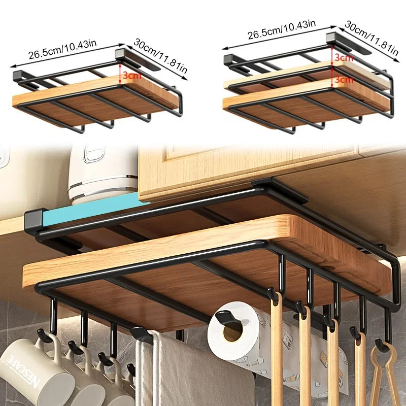 Multifunctional Kitchen Hanging Organizer Rack
