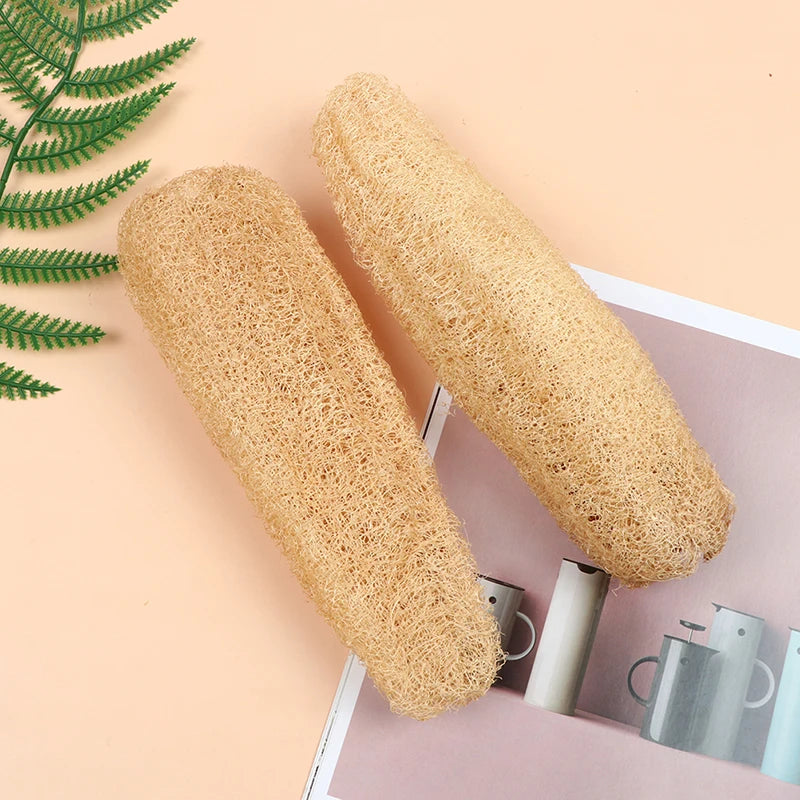 PureLufa Natural Loofah Sponge — Biodegradable Exfoliating Scrubber for Shower & Kitchen