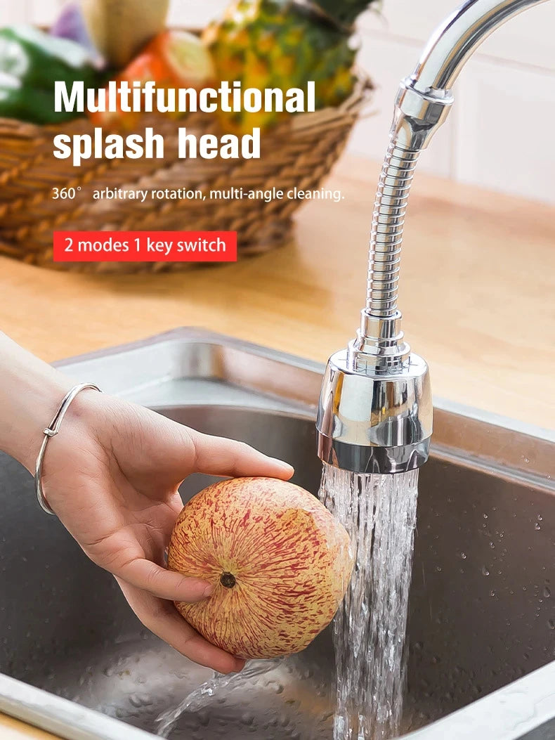 AquaShield 360° Anti-Splash Faucet Head — Water-Saving Bubbler Nozzle