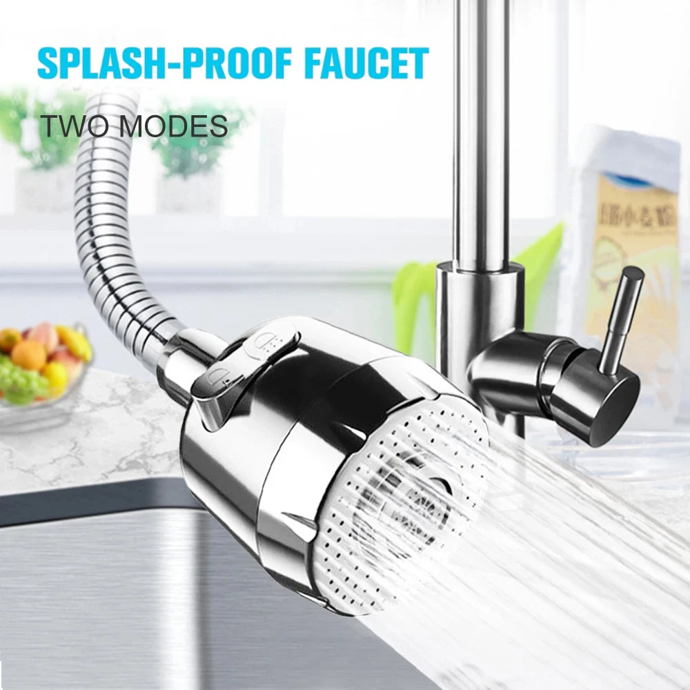 AquaShield 360° Anti-Splash Faucet Head — Water-Saving Bubbler Nozzle