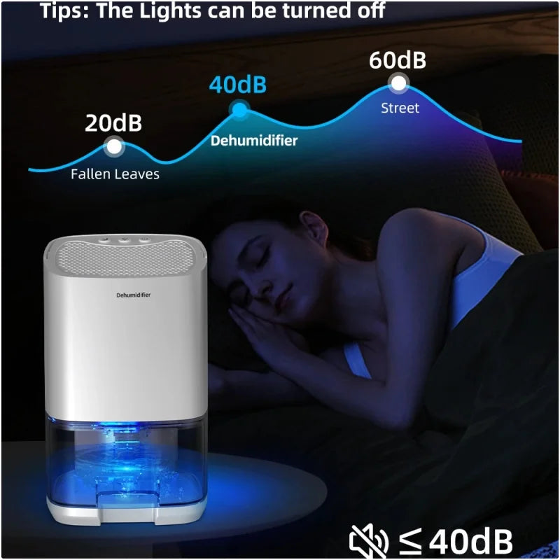 PureGuard Smart Air Purifier & Dehumidifier — Portable Moisture Eliminator for Home, Office & RV