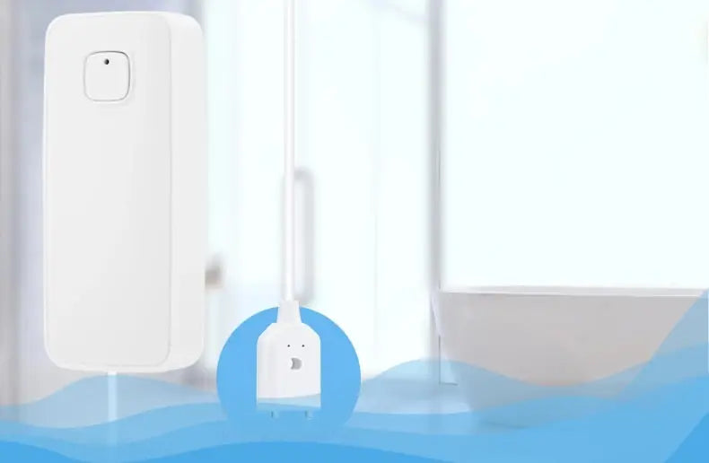 AquaGuard Tuya WiFi Smart Water Leak Sensor — 80dB Alarm & Remote Monitoring