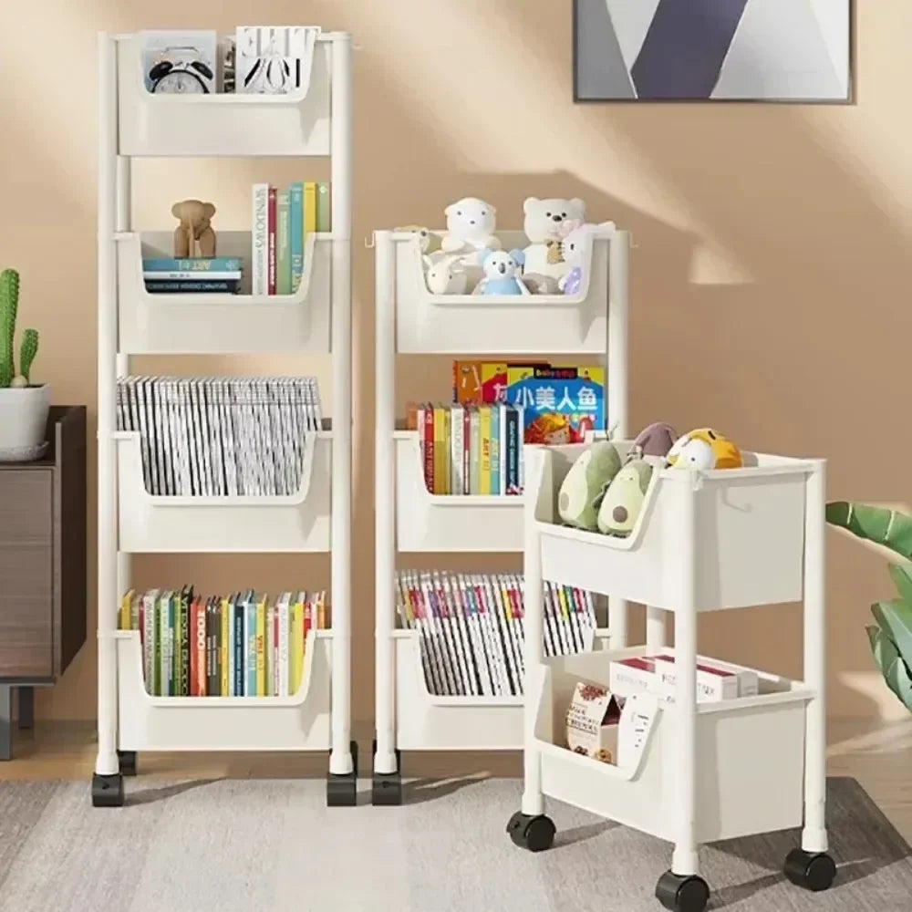 SlimSpace Trolley Storage Rack — Narrow Slit Organizer for Kitchen, Bathroom & Living Room