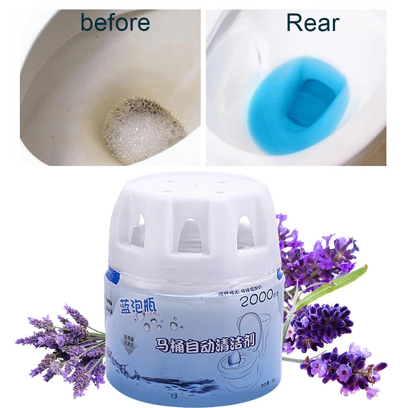 BlueWave Automatic Toilet Bowl Cleaner — Blue Bubble Deodorizing Tablets