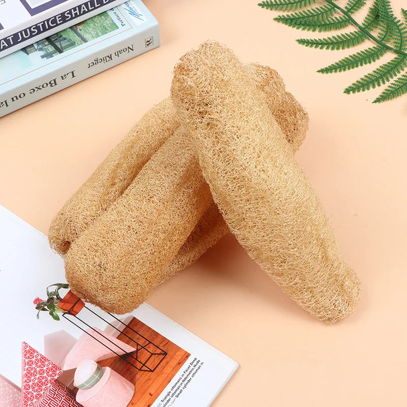 PureLufa Natural Loofah Sponge — Biodegradable Exfoliating Scrubber for Shower & Kitchen